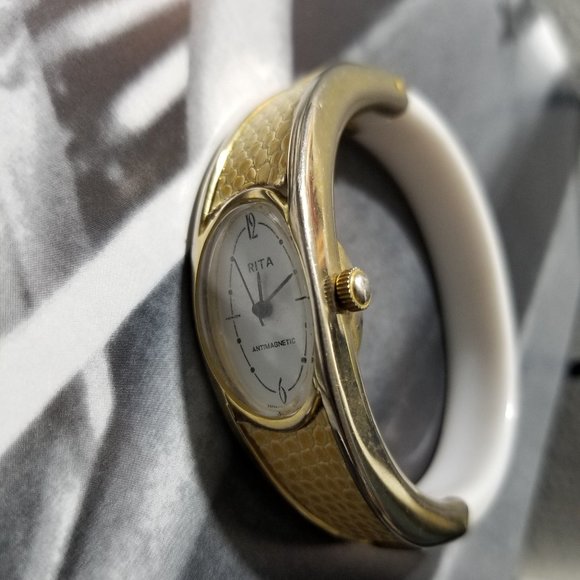 Retro Rita Antimagnetic  Wind up Watch Women Working Hard Lucite Bracelet main image 6